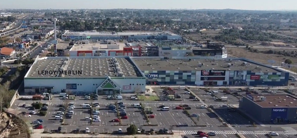 Vista del parque comercial