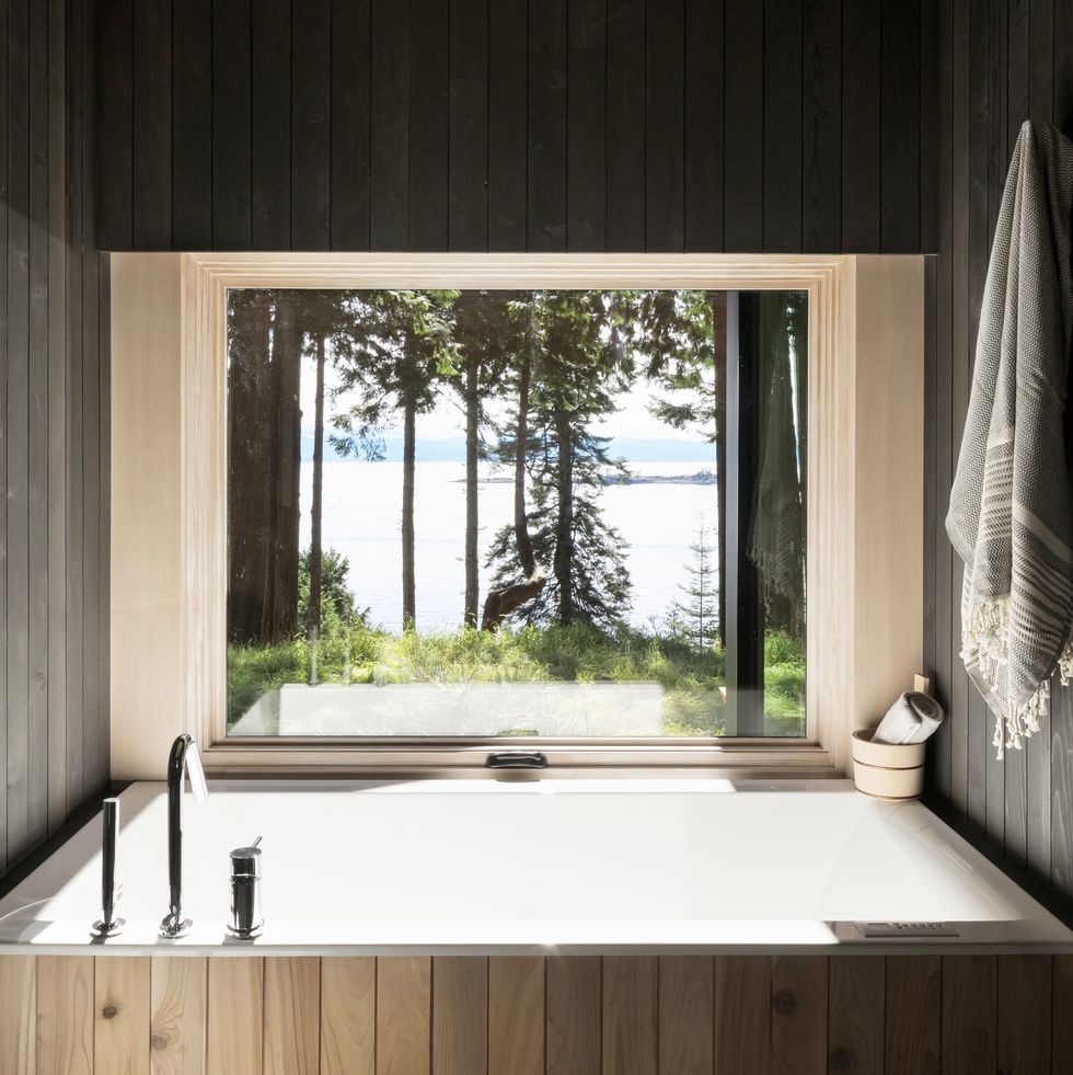Cuarto de baño con vistas