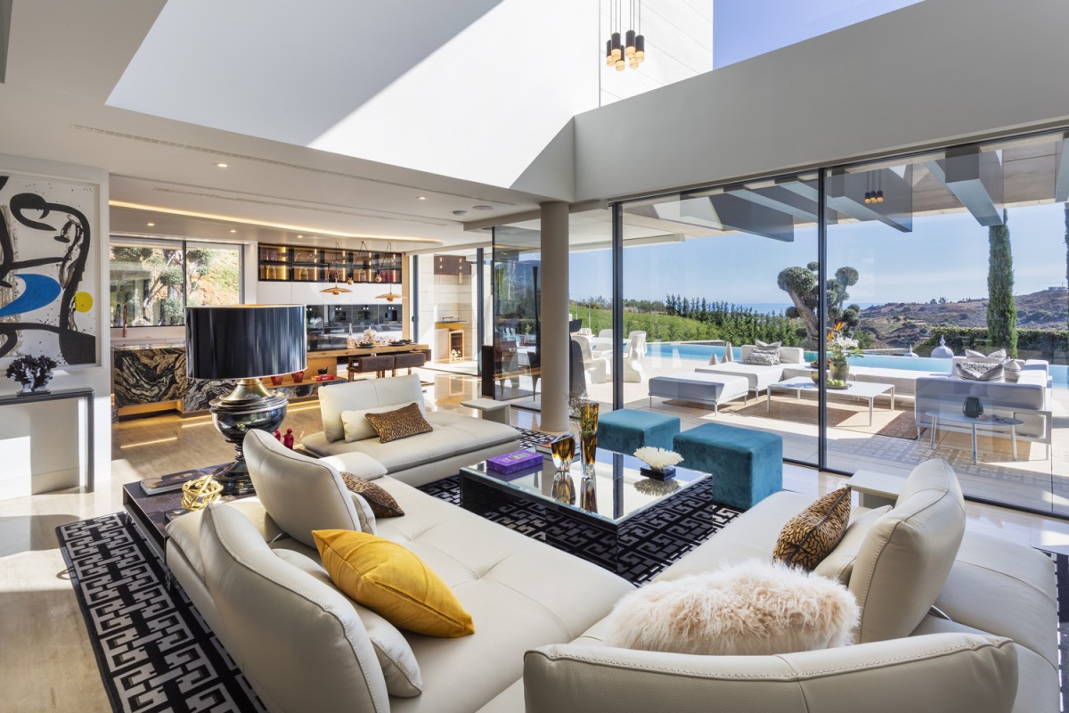 Interior de villa de lujo en Mijas