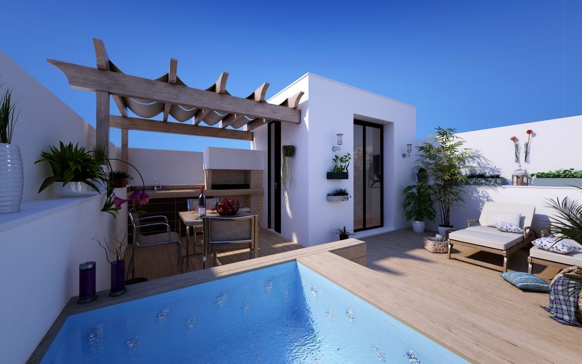 Xalet adossat amb jardí i barbacoa a la venda a / idealista