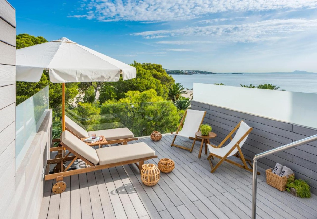 Blick vom Balkon