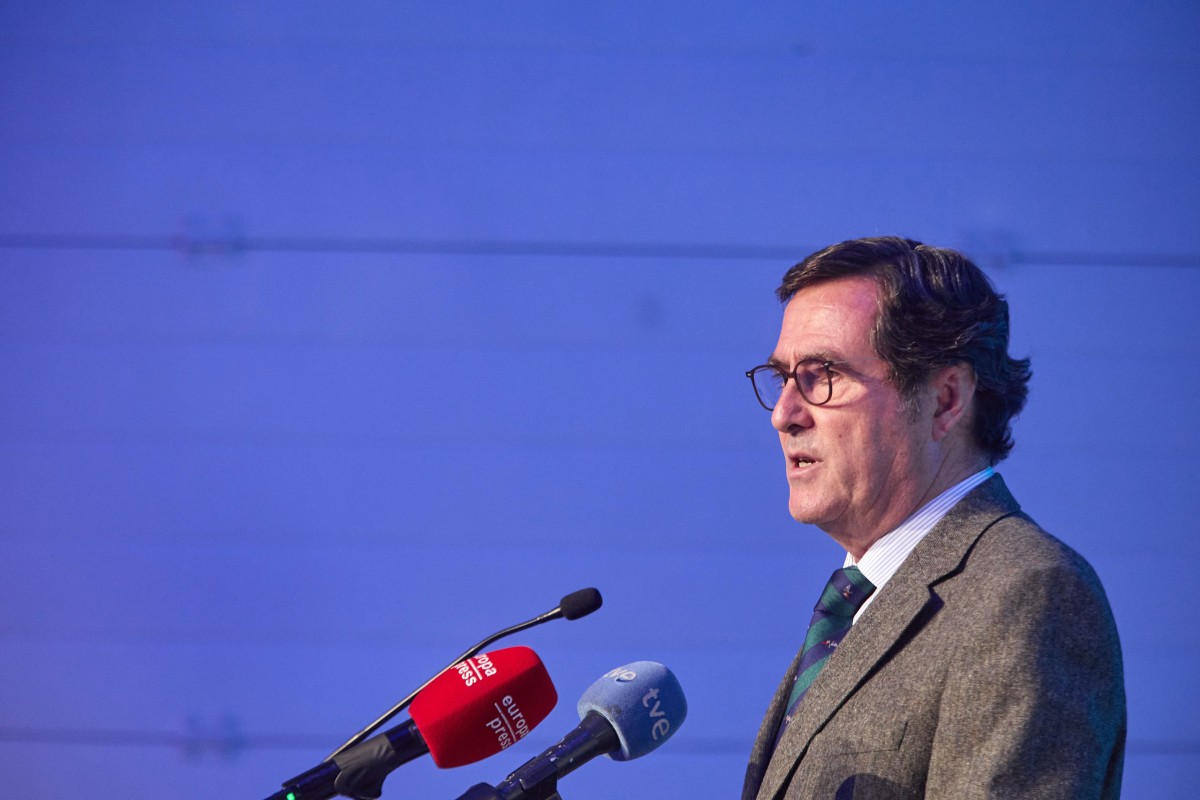 El presidente de la CEOE, Antonio Garamendi