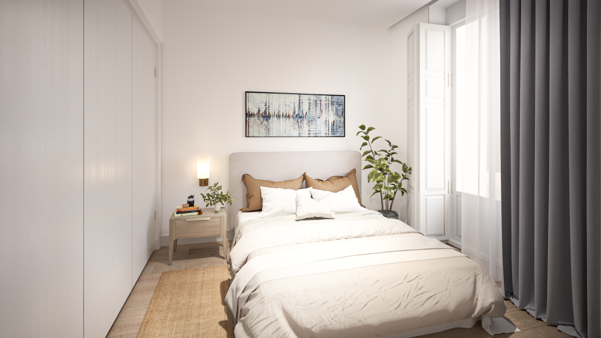 Dormitorio coliving Vitruvio