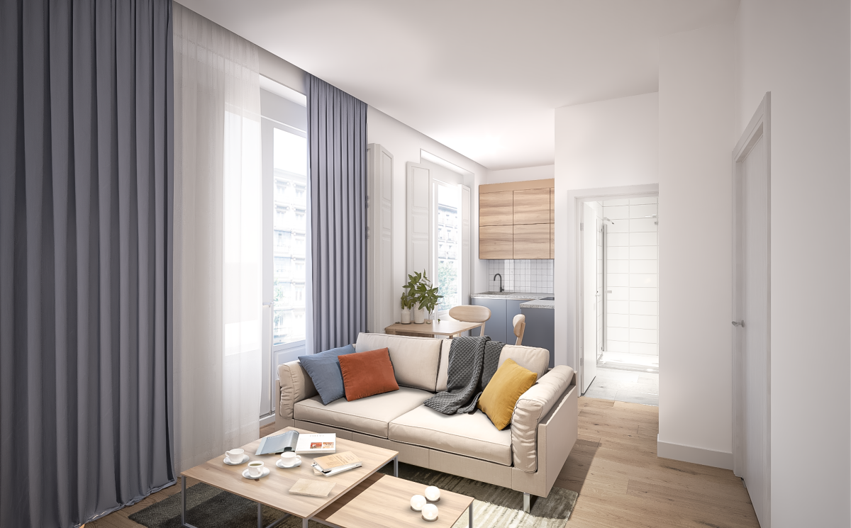 Salón coliving Duque de Rivas