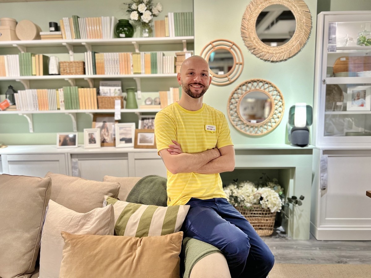 Giovanni Giorgini en la nueva tienda de Ikea en el Centro Comercial Westfield Glòries en Barcelona.