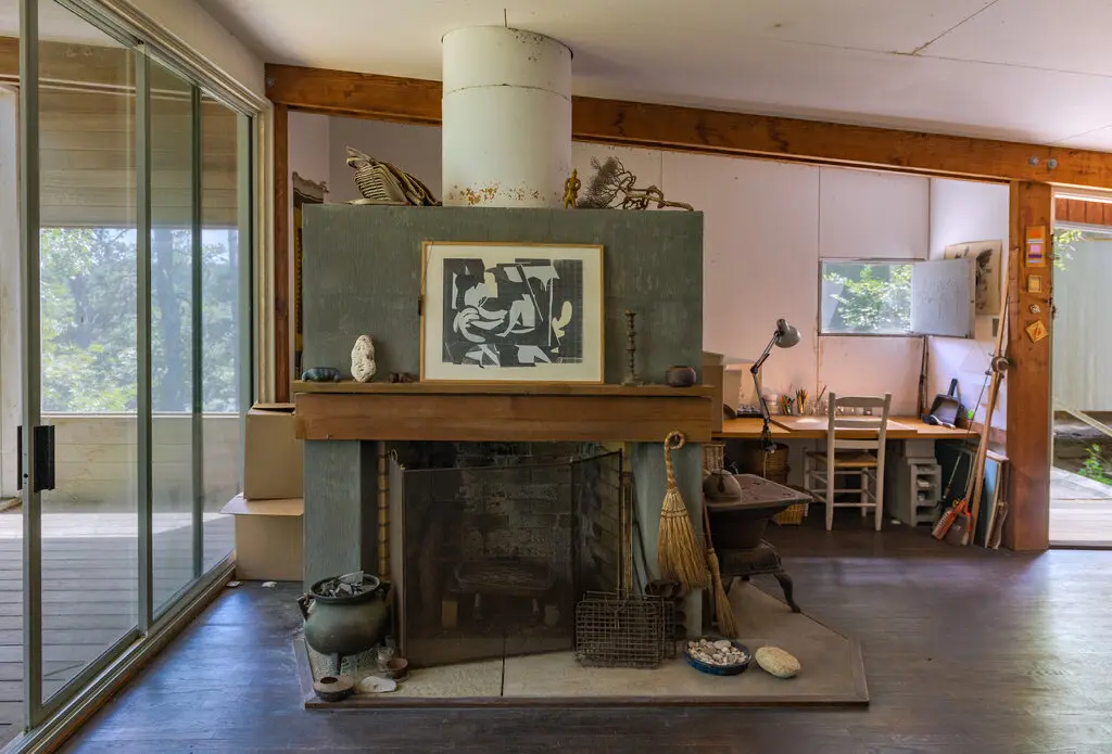 Breuer añadió un estudio a la casa en los años sesenta