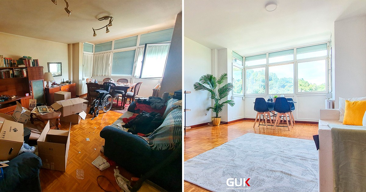 Antes y después con el home staging