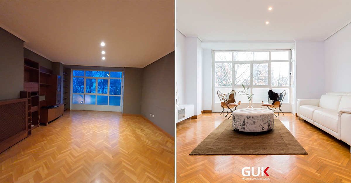 Antes y después con el home staging