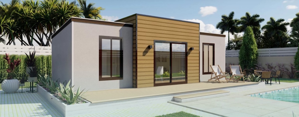 Modelo barato de casa prefabricada