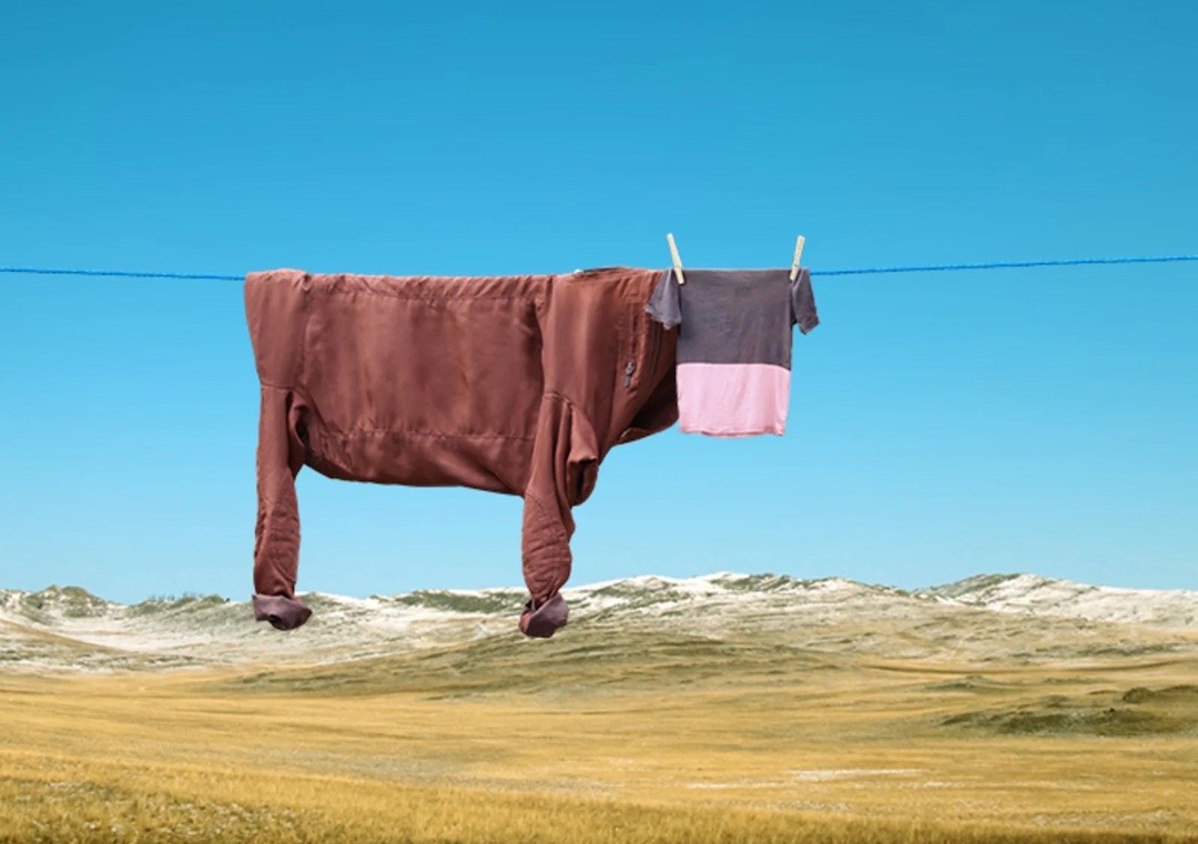 vaca em estendal