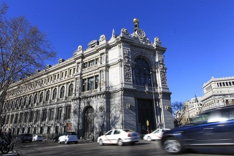 Fachada del Banco de España en Madrid.