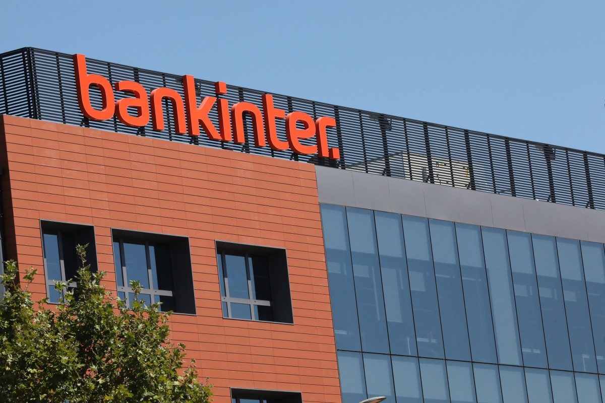 Fachada de la empresa Bankinter ubicada en Madrid, (España), a 10 de septiembre de 2020.