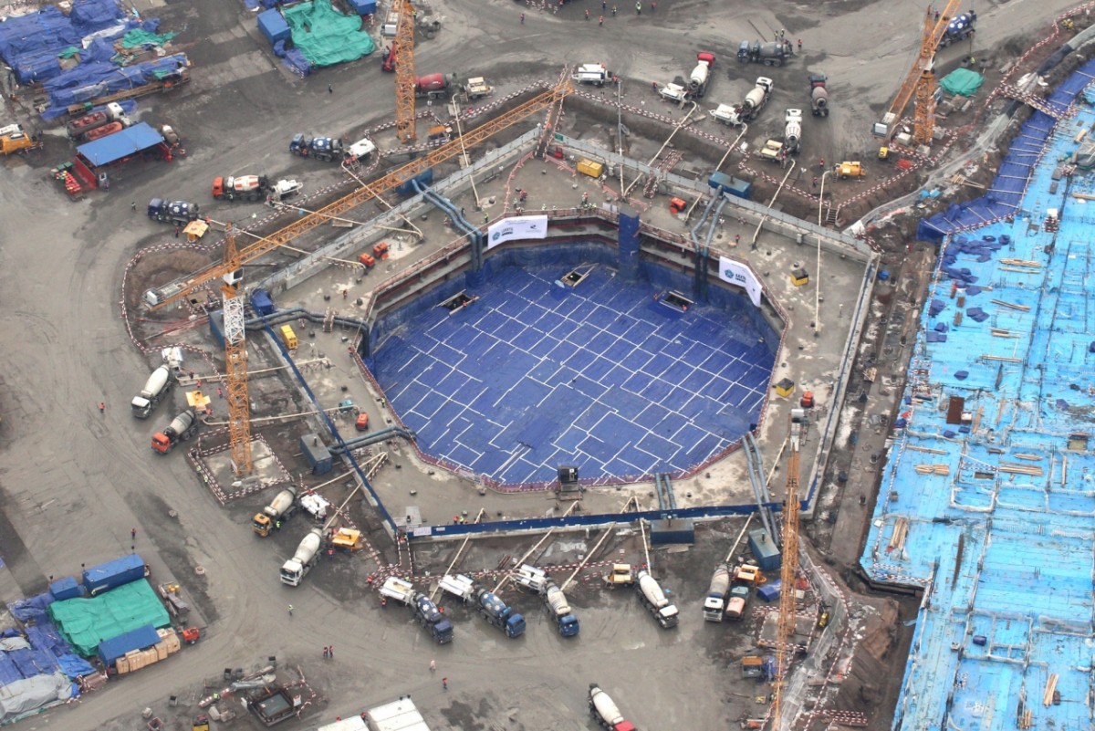 Espacio para los cimientos