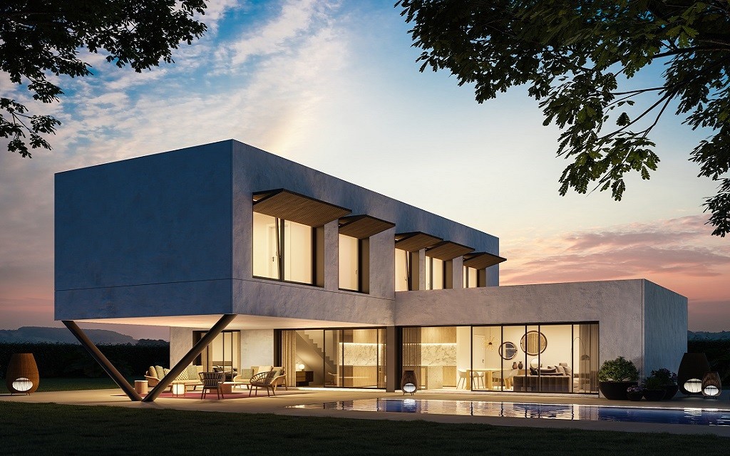 Casa prefabricada dos pisos