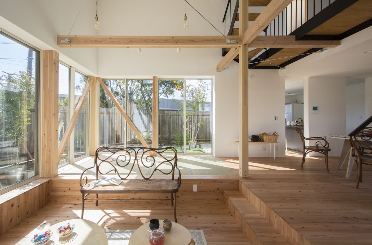 Salón con ventanales