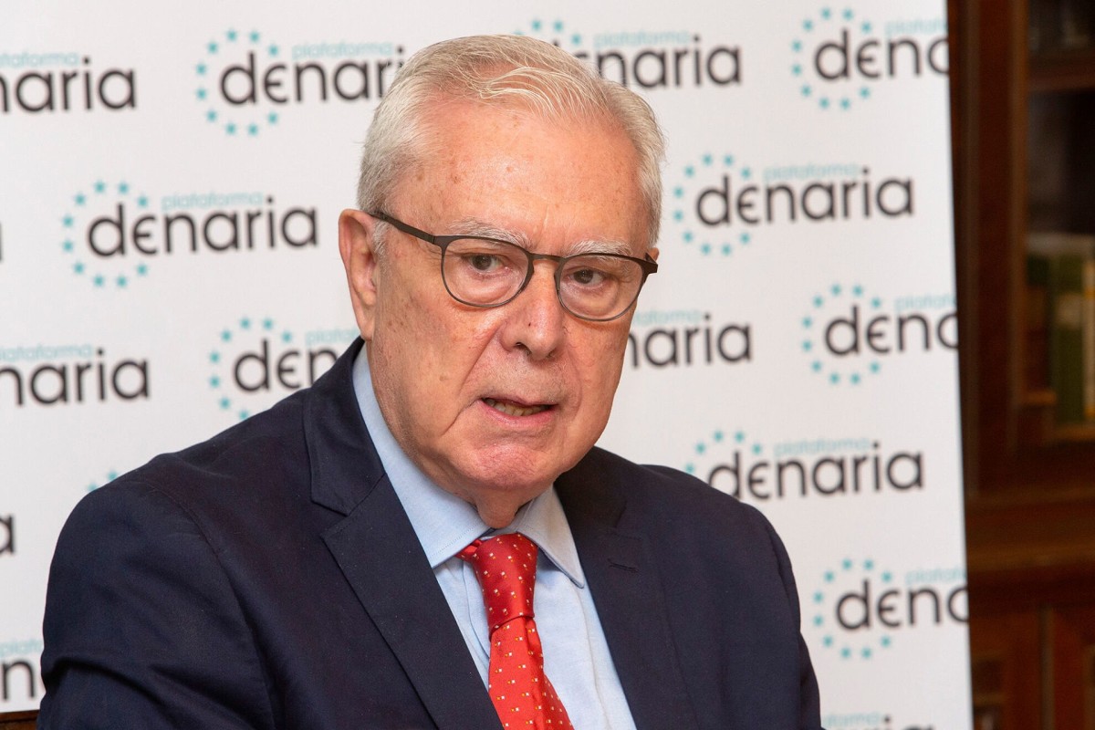 Javier Rupérez, presidente de la plataforma en defensa del uso del dinero en efectivo Denaria
