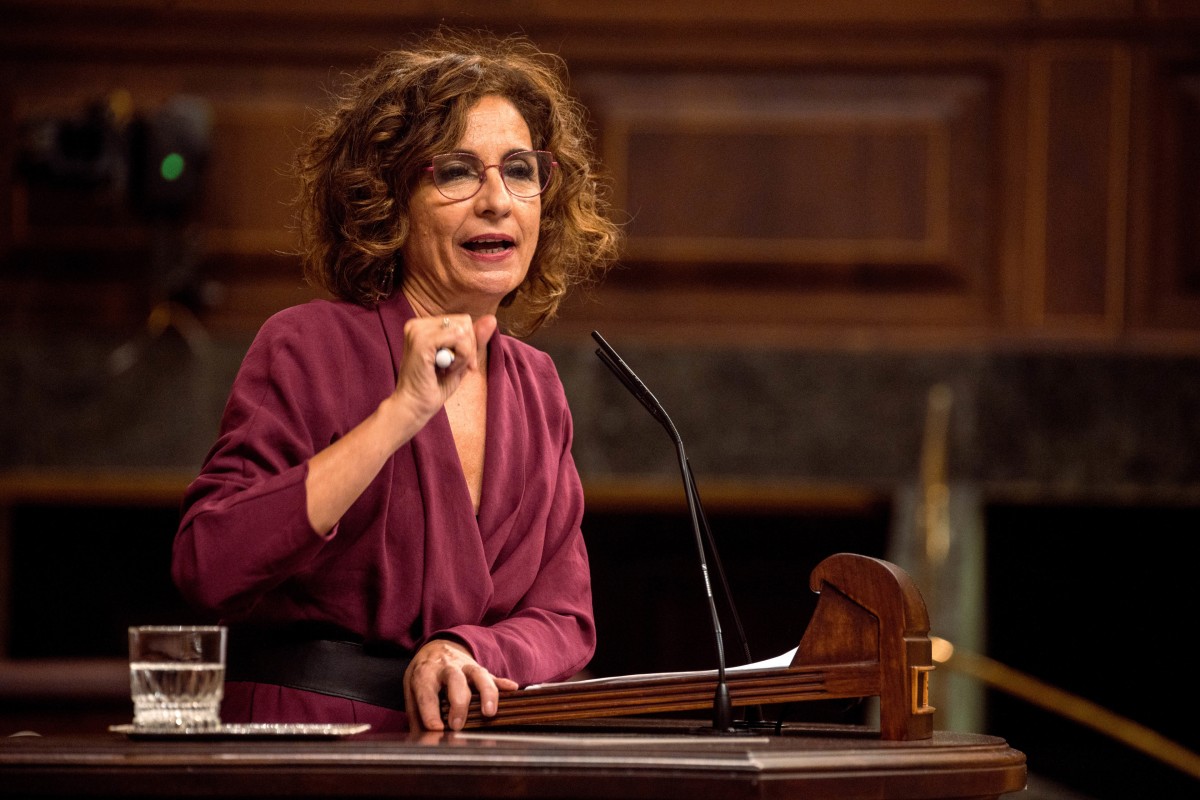 La vicepresidenta cuarta y ministra de Hacienda y Función Pública, María Jesús Montero