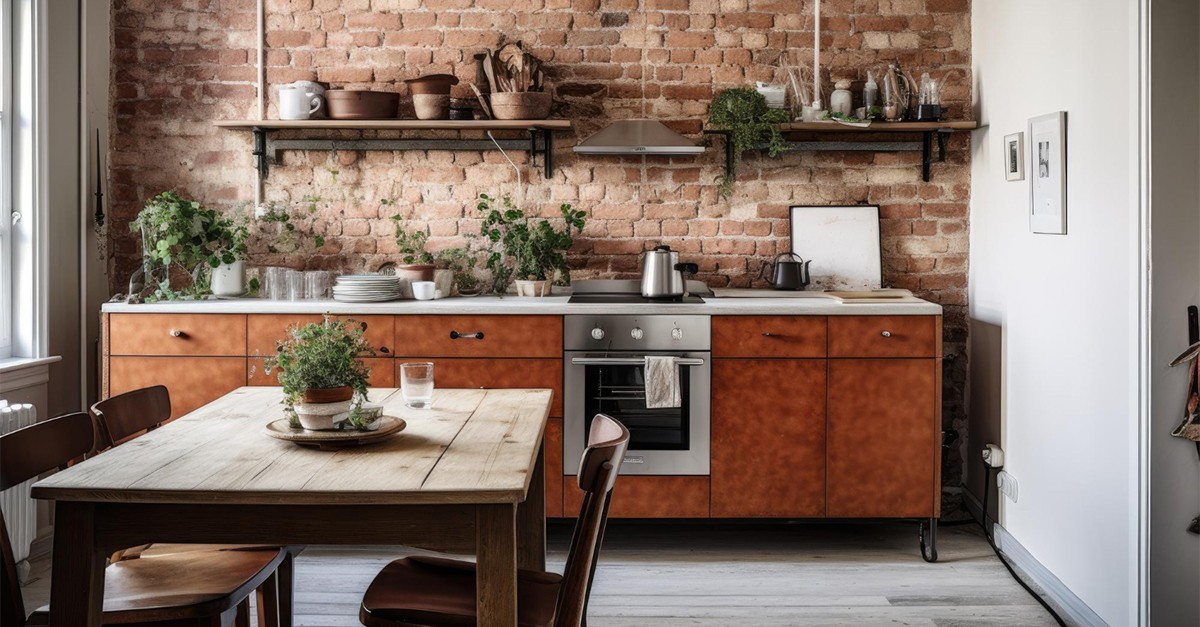 cucina muratura rustica