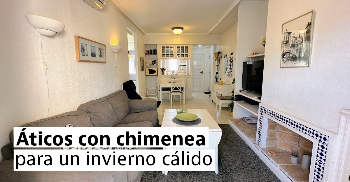 Áticos con chimenea