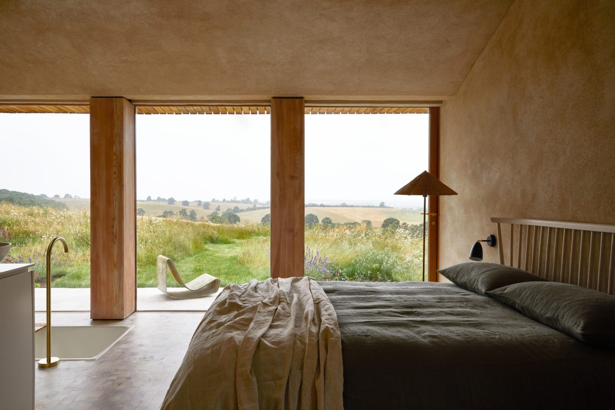 Dormitorio con ventanales Dormitorio con ducha