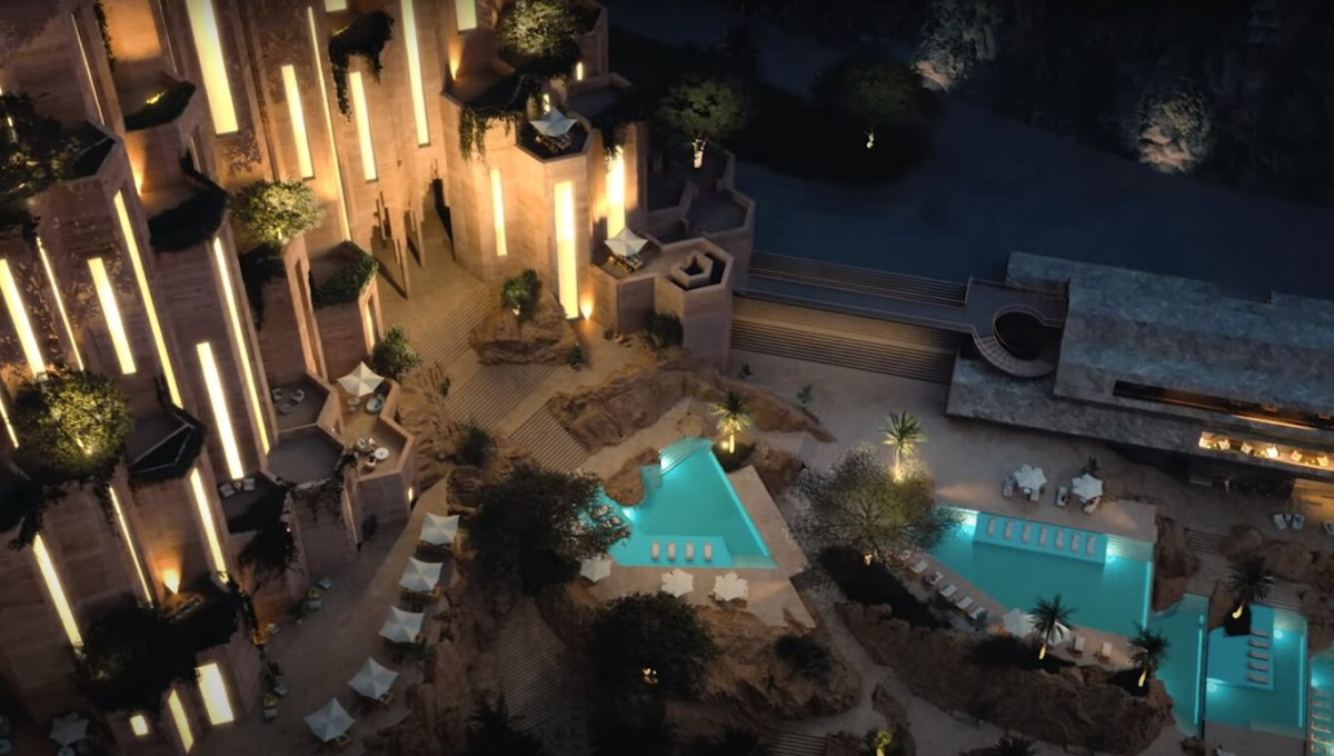Situado en la costa del Golfo de Aqaba, este complejo turístico albergará un hotel de 65 habitaciones