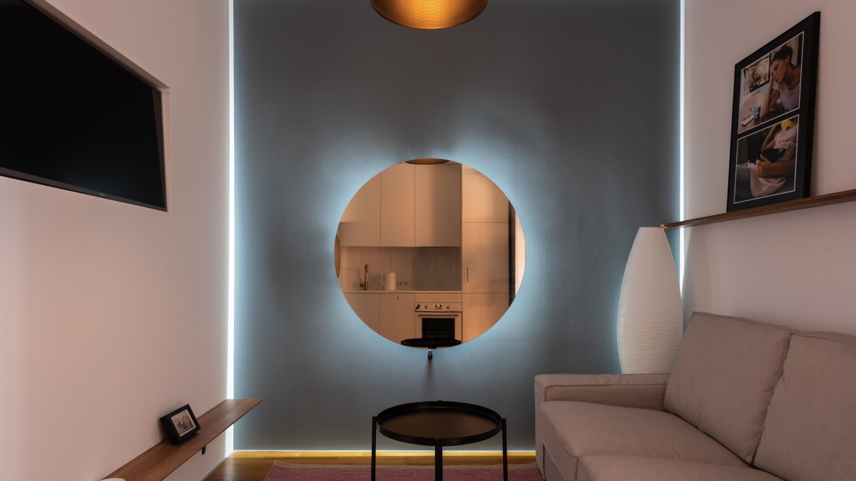 pareti con cerchi colorati