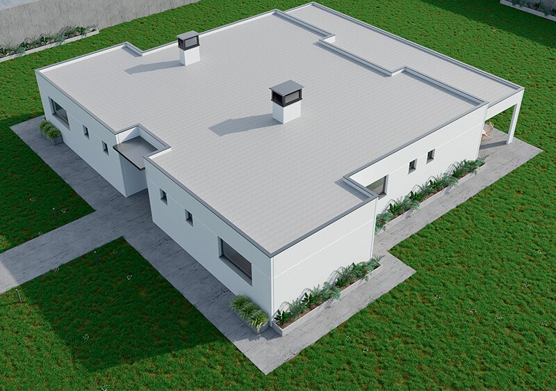 Modelo de casa prefabricada de hormigón