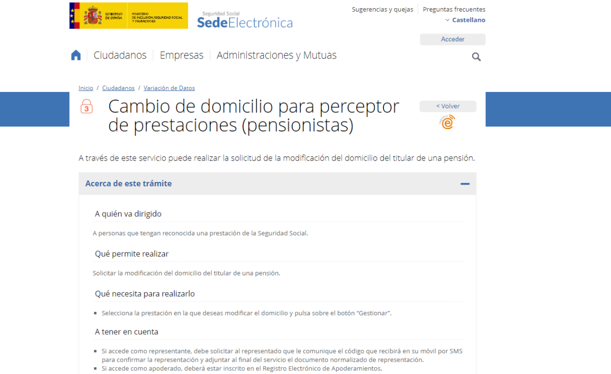 Paso 1 cambio de domicilio pension