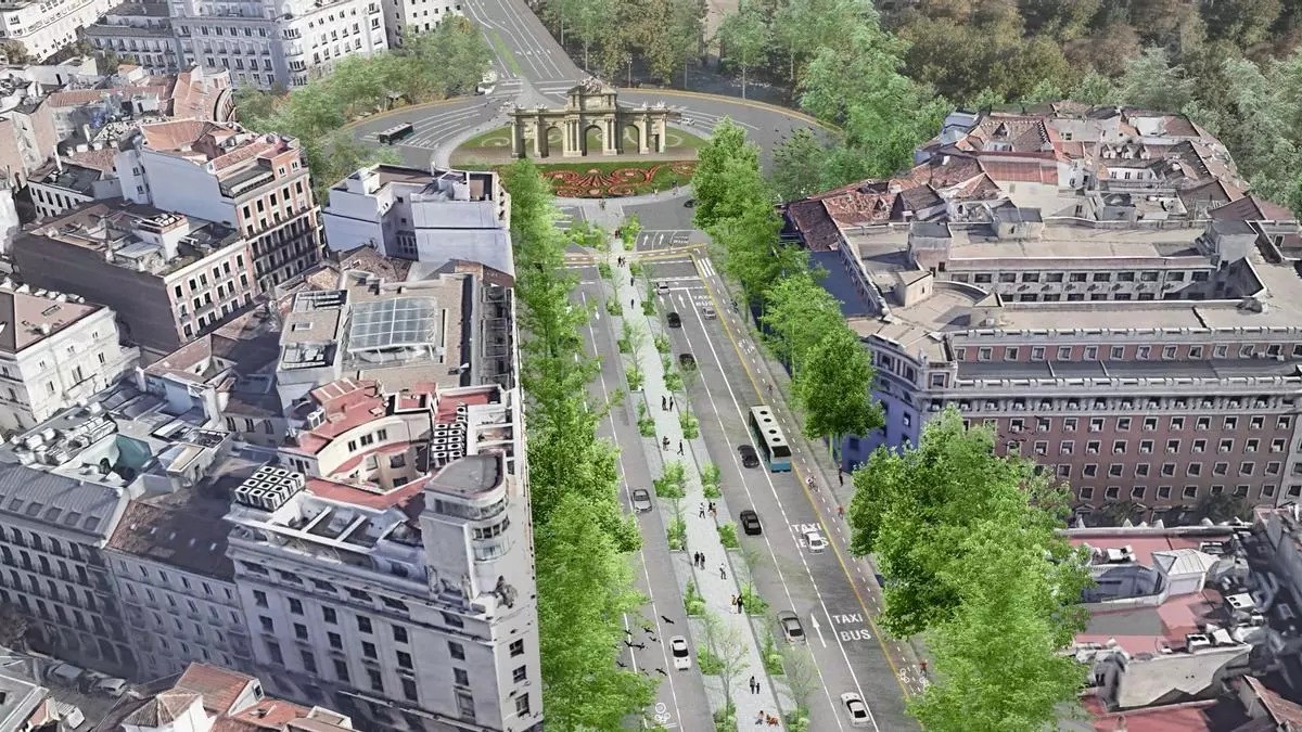 Diseño del nuevo bulevar que unirá Cibeles con la Puerta de Alcalá
