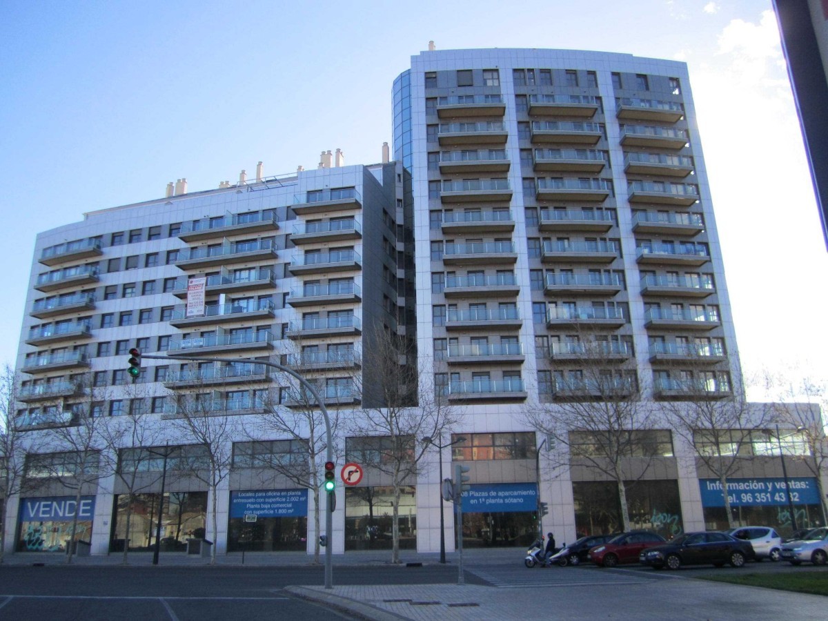 The exterior of the building before the fire