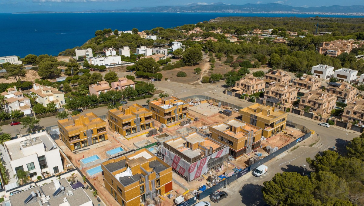 Archivo - Viviendas en construcción de la promoción Eneida Views de Aedas Homes en Mallorca.
