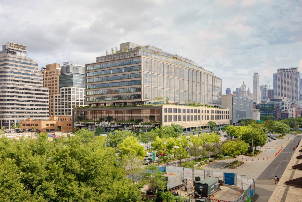 La nueva sede de Google en Nueva York ocupa la antigua Terminal de ferrocarril de St John, en la parte oeste de Manhattan.
