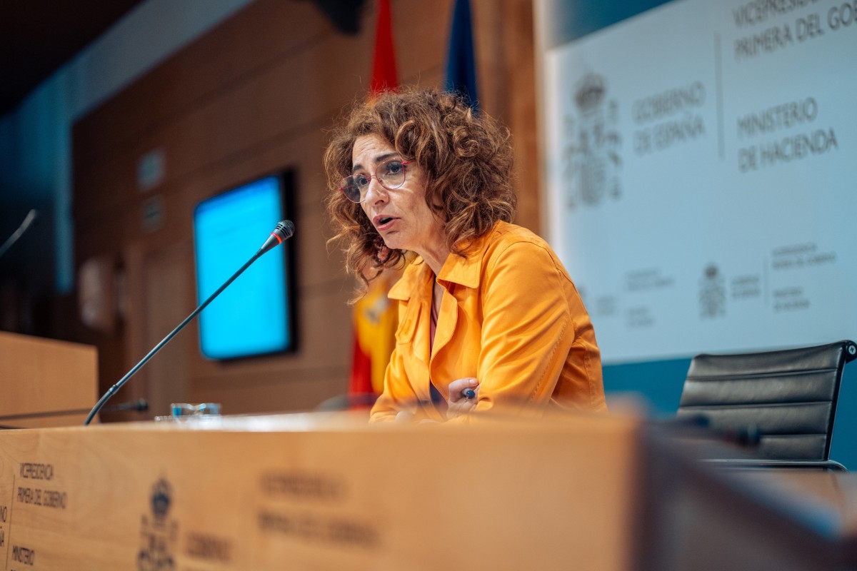 La vicepresidenta primera del Gobierno y ministra de Hacienda, María Jesús Montero.