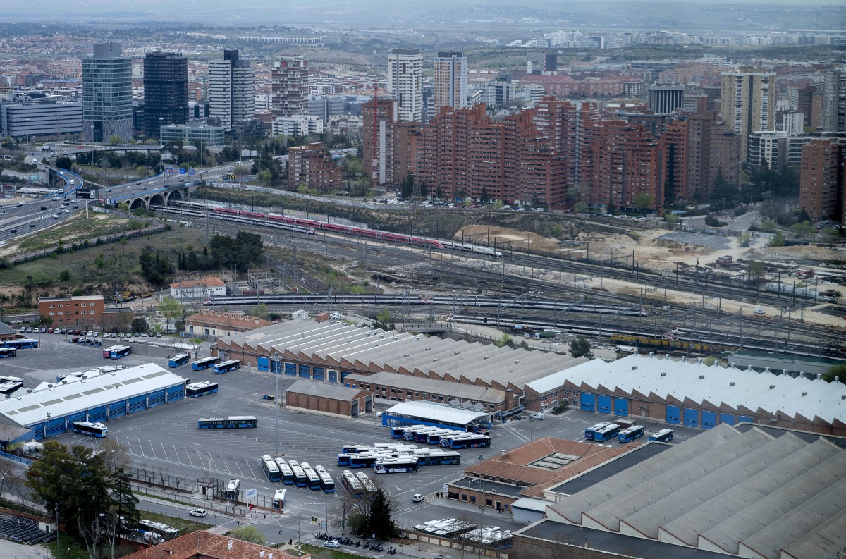 Vista general del lugar donde se situará el Centro de Negocios de Madrid Nuevo Norte (MNN), a 24 de marzo de 2023, en Madrid (España).
