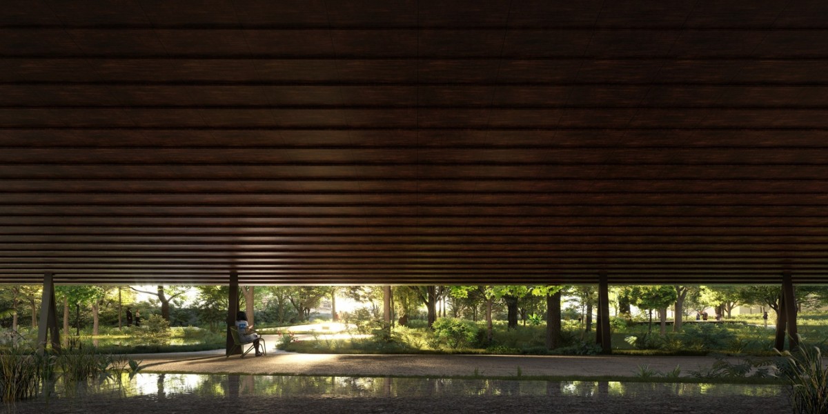 Desde el porche, los visitantes pueden contemplar y disfrutar de los jardines circundantes.