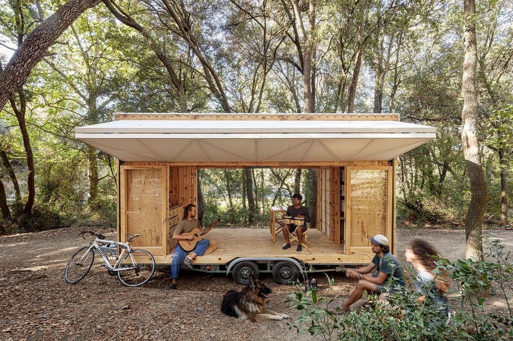 Esta es la vivienda móvil con madera de kilómetro cero diseñada por estudiantes catalanes