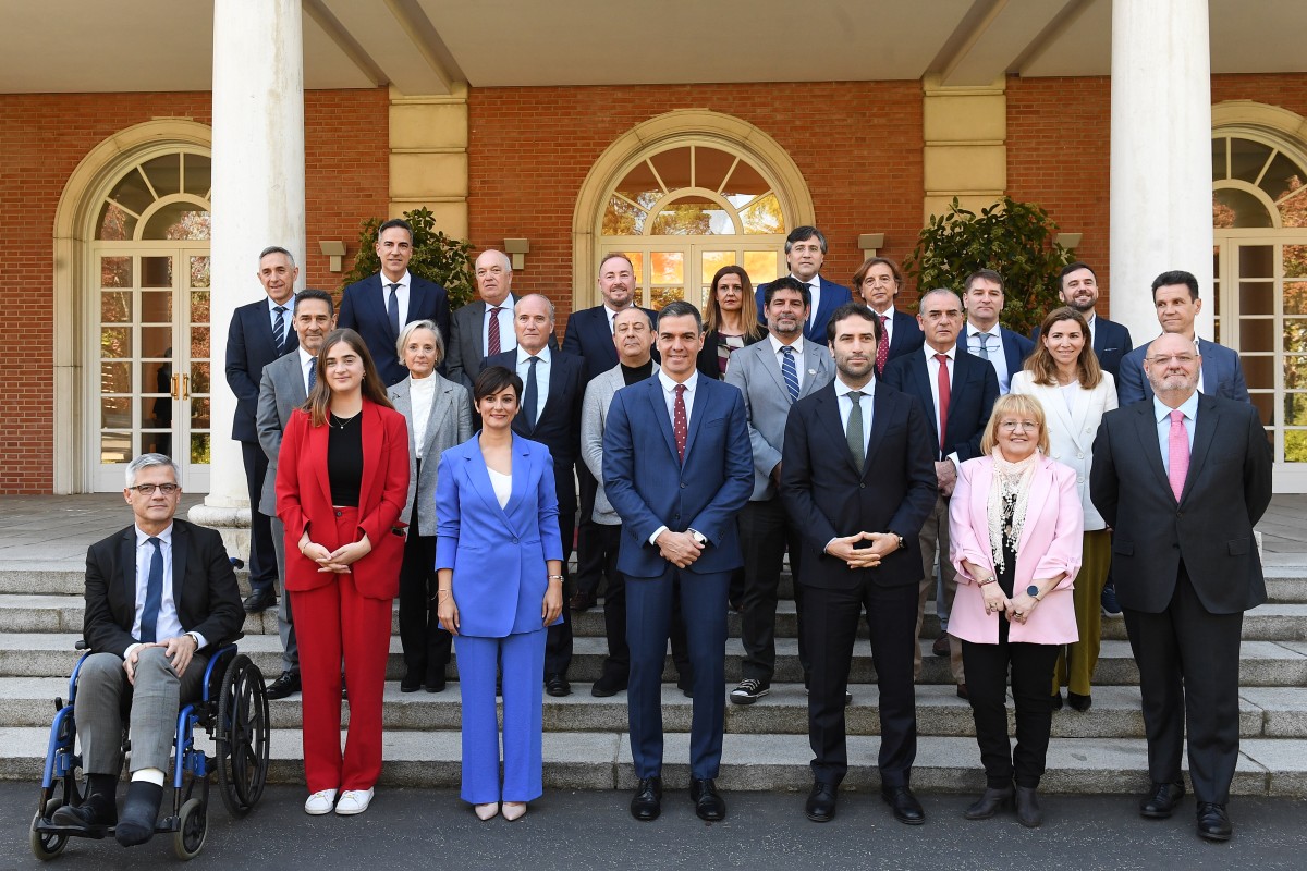 Reunión del sector inmobiliario y de la construcción con el presidente en Moncloa el 11 de abril de 2024