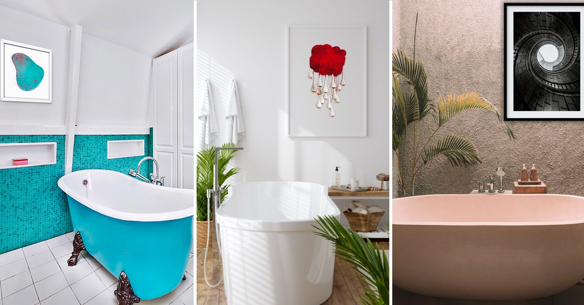 Obras de arte en el baño