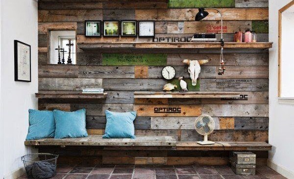 Decorar pared con palets