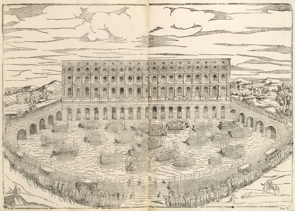 Una naumaquia en Verona