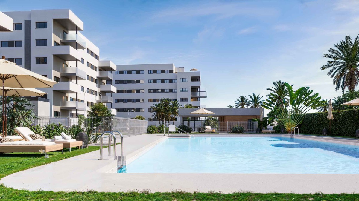 Imagen de Insur Atenea, una de las promociones que Grupo Insur desarrolla en Entrenúcleos, Dos Hermanas (Sevilla).