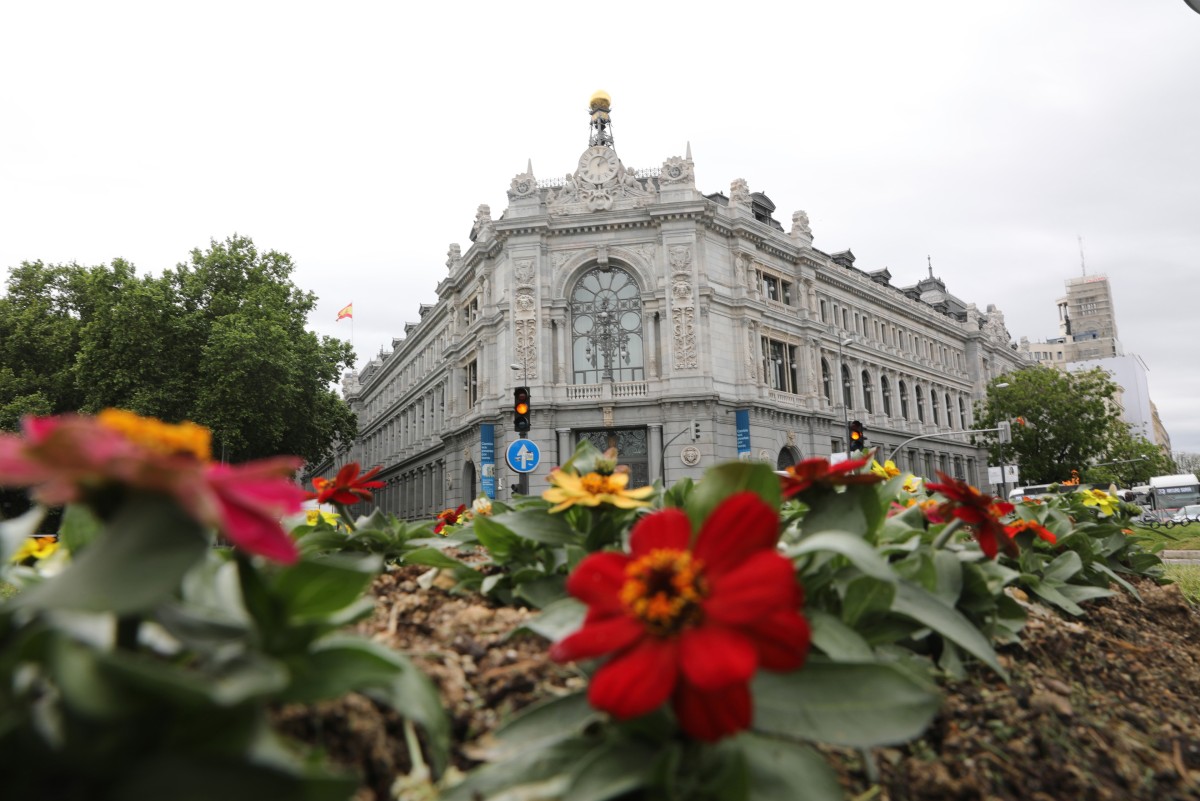 Archivo - Sede del Banco de España el día que ha publicado su informe anual, a 13 de mayo de 2021, en Madrid (España).