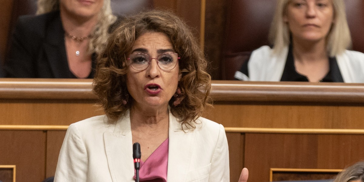 Vicepresidenta primera del Gobierno, ministra de Hacienda y vicesecretaria general del PSOE, María Jesús Montero