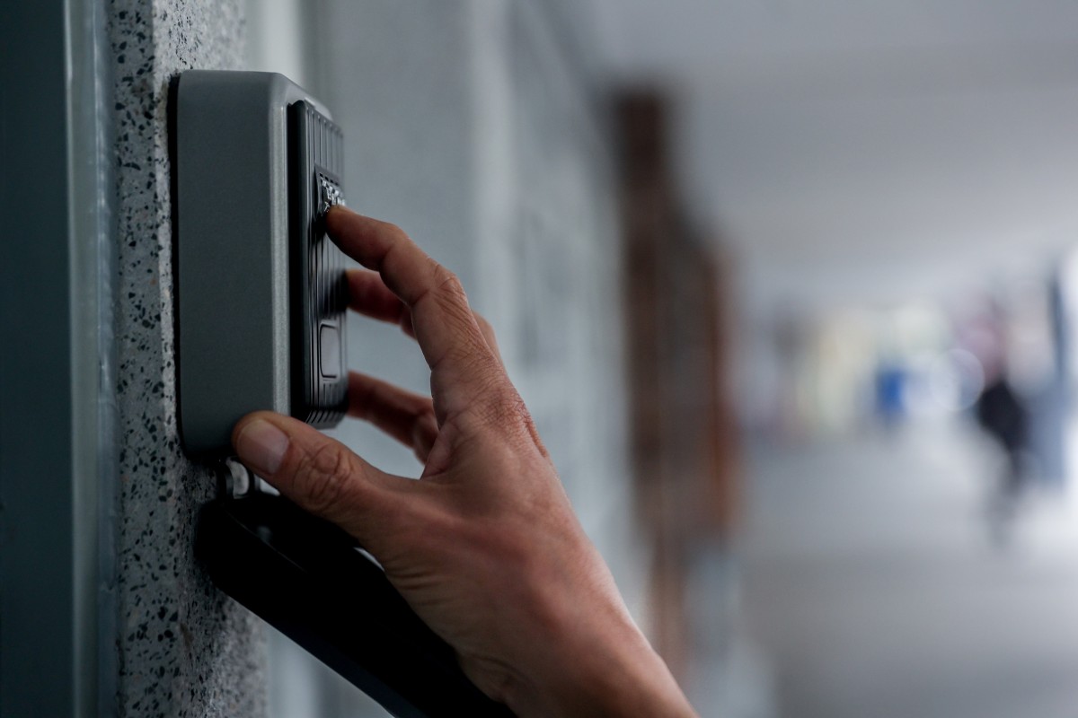 Caja de seguridad de un piso turístico en Madrid (España). 