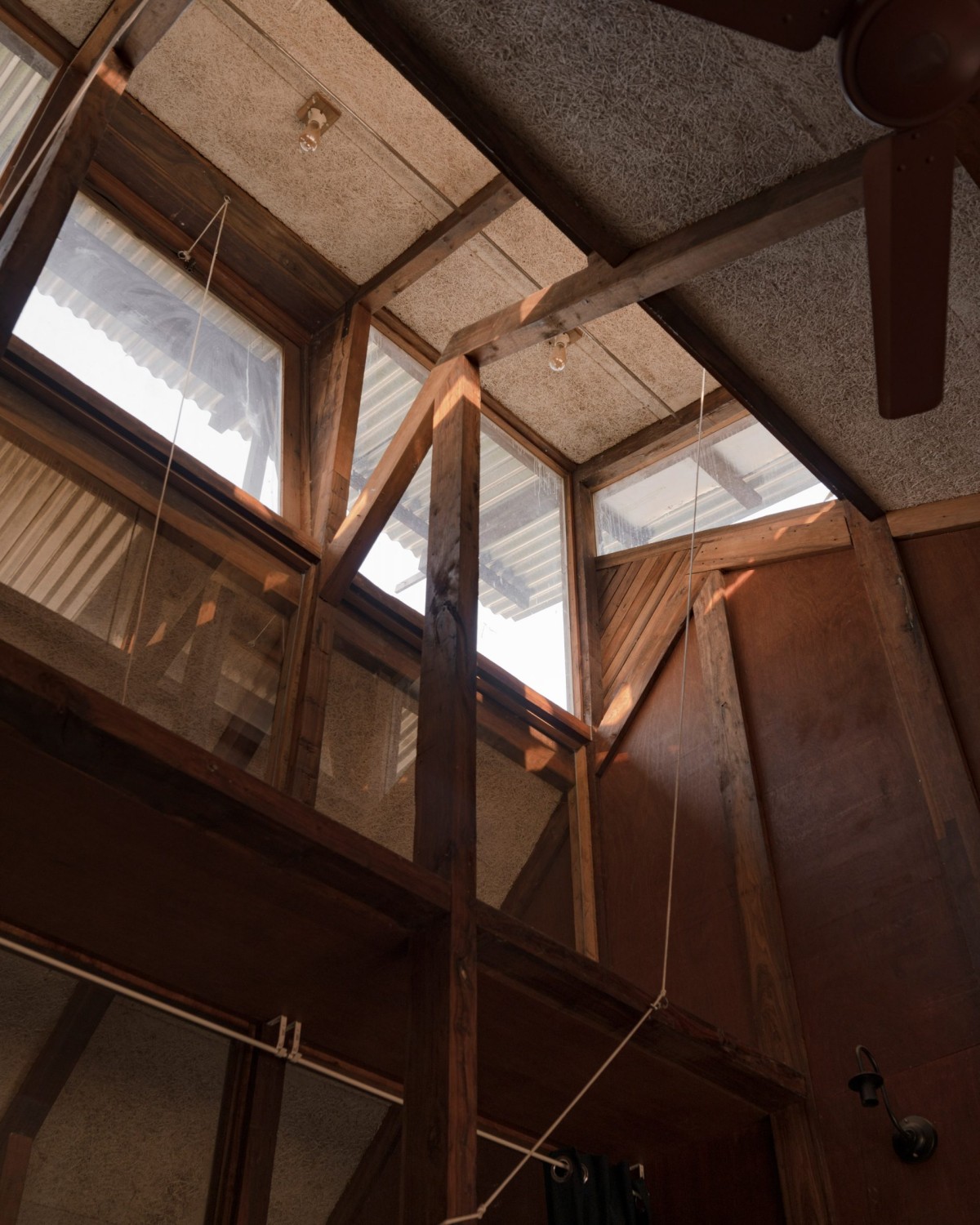 El diseño incorpora ventanas cenitales orientadas al norte y claraboyas en la cúspide de la estructura para mejorar la ventilación natural.