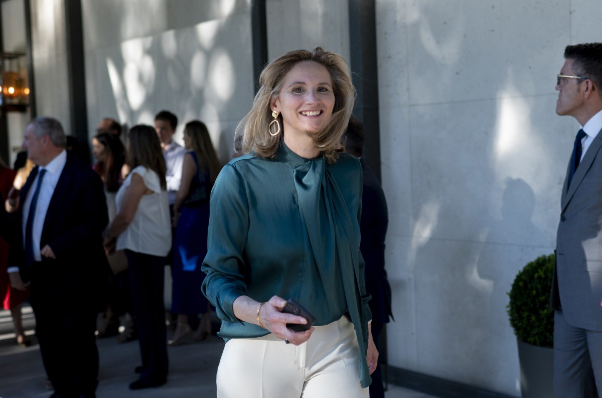 La senadora del PP Paloma Martín a su llegada al Hotel Villamagma para asistir al Cóctel de verano Europa Press 2024, a 8 de julio de 2024, en Madrid (España).
