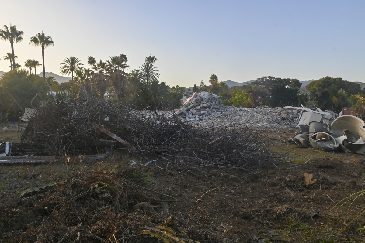 Demolition of 'La Gaviota', Antonio Banderas' house in Marbella