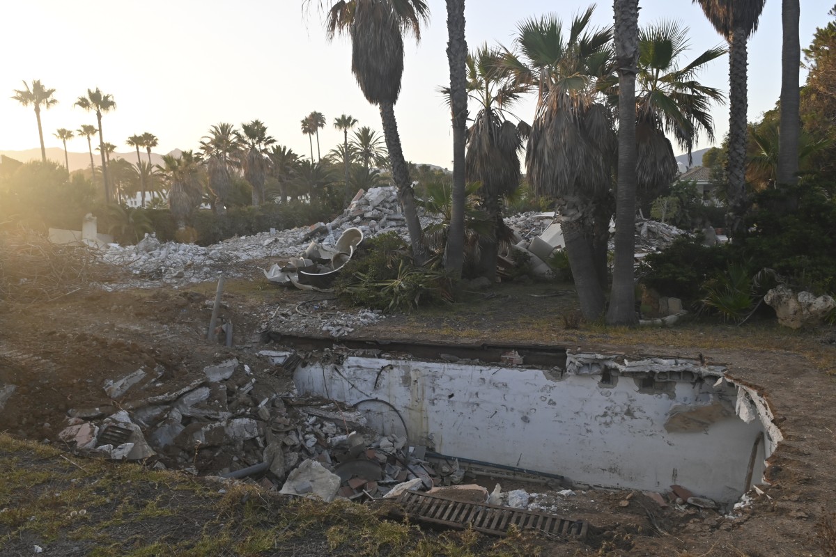 Demolition of 'La Gaviota', Antonio Banderas' house in Marbella