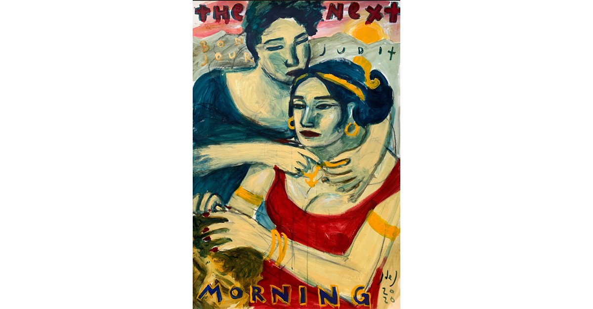 The next morning, 2020, pintura, 112 x 76 cm