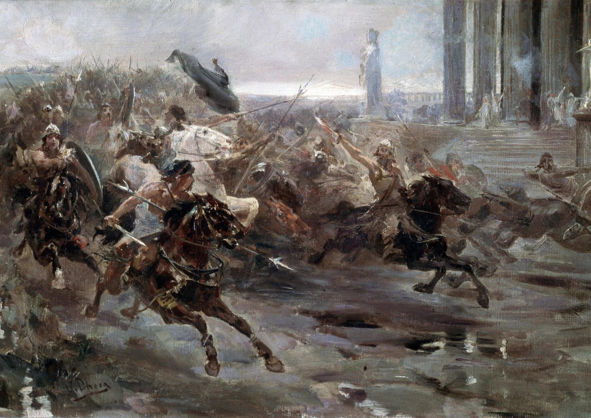 La invasión de los bárbaros, de Ulpiano Checa
